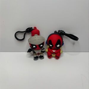 Marvel‎ Red and Gray Deadpool Keychains